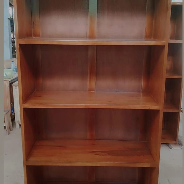 rak buku mahoni