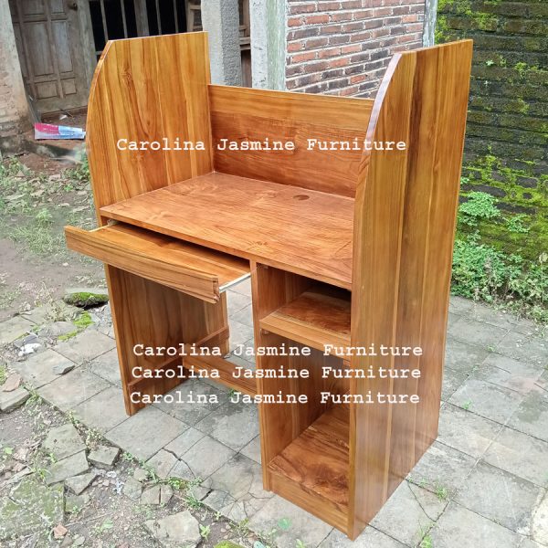 meja komputer jati